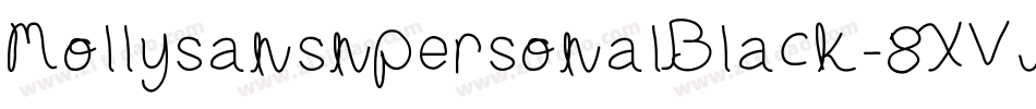 MollysansnpersonalBlack-8XVJ字体转换