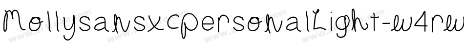 MollysansxcpersonalLight-w4rw字体转换