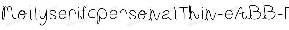 MollyserifcpersonalThin-eABB字体转换
