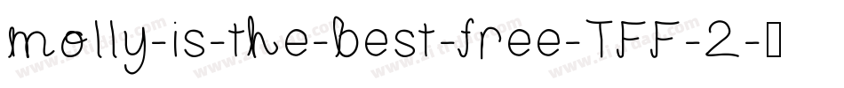 molly-is-the-best-free-TFF-2字体转换