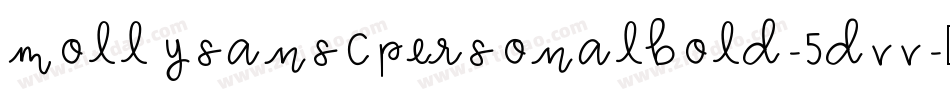 MollysanscpersonalBold-5dVV字体转换