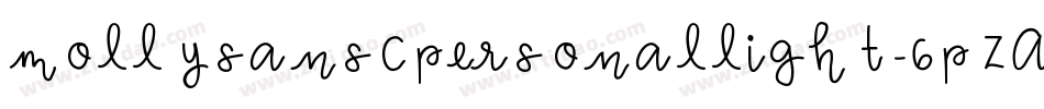 MollysanscpersonalLight-6PzA字体转换