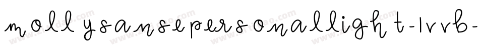 MollysansepersonalLight-1vVB字体转换
