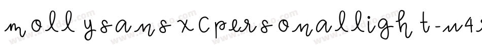 MollysansxcpersonalLight-w4rw字体转换