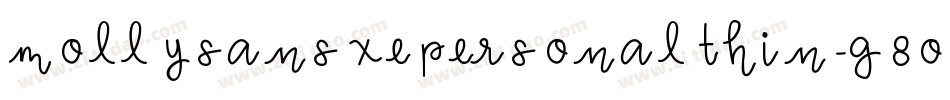 MollysansxepersonalThin-g8op字体转换