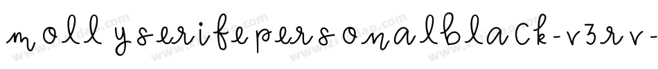 MollyserifepersonalBlack-V3rV字体转换