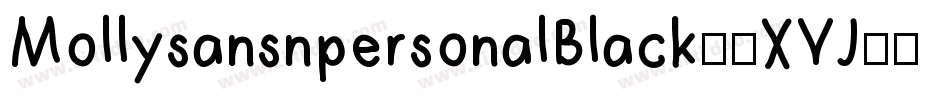 MollysansnpersonalBlack-8XVJ字体转换