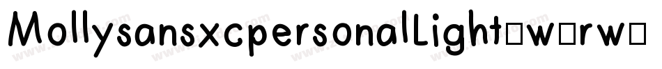 MollysansxcpersonalLight-w4rw字体转换