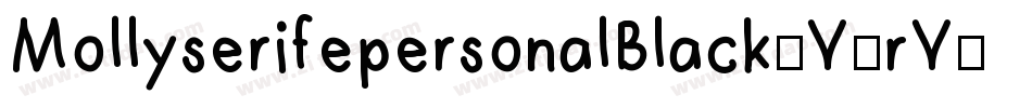 MollyserifepersonalBlack-V3rV字体转换