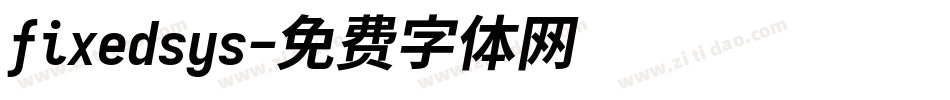 fixedsys字体转换