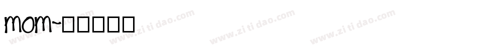 mom字体转换
