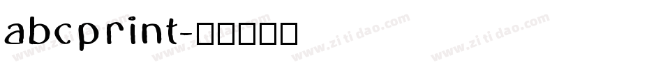abcprint字体转换