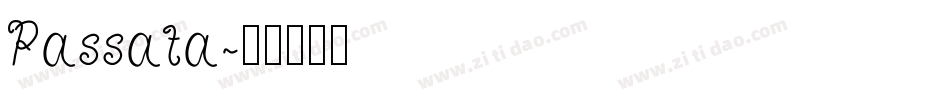 Passata字体转换