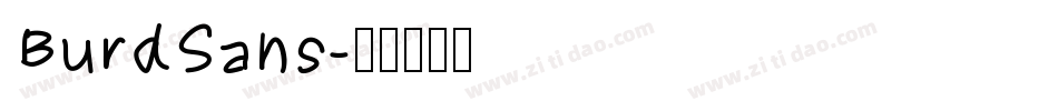 BurdSans字体转换