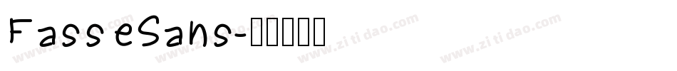 FasseSans字体转换