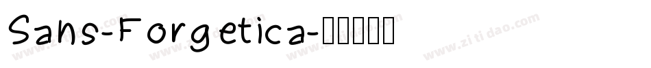 Sans-Forgetica字体转换