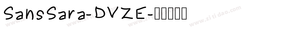 SansSara-DVZE字体转换