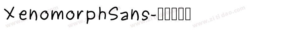 XenomorphSans字体转换