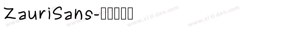 ZauriSans字体转换
