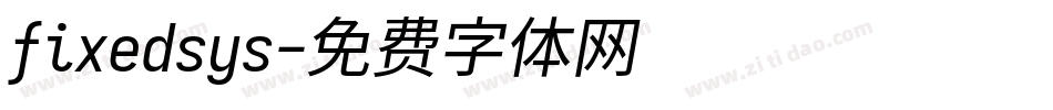 fixedsys字体转换