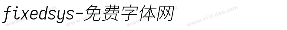 fixedsys字体转换