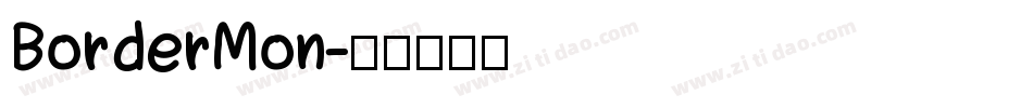 BorderMon字体转换