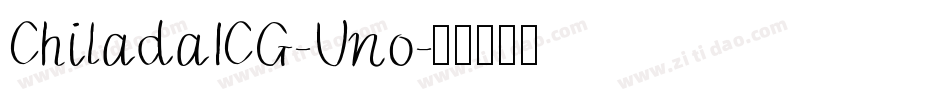 ChiladaICG-Uno字体转换