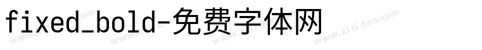 fixed_bold字体转换