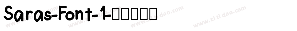 Saras-Font-1字体转换