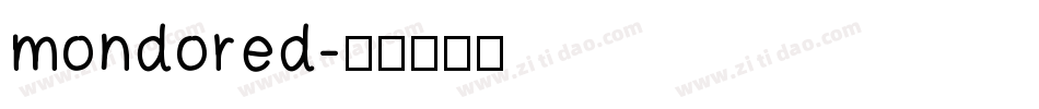 mondored字体转换