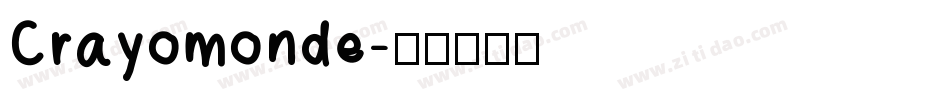 Crayomonde字体转换