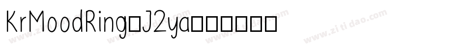 KrMoodRing-J2ya字体转换