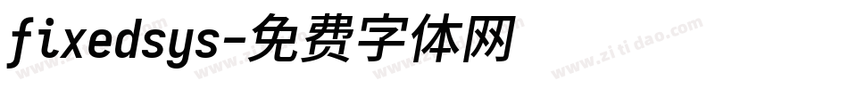 fixedsys字体转换