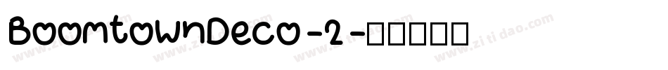 BoomtownDeco-2字体转换