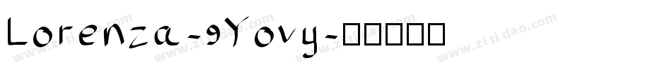 Lorenza-9Yovy字体转换