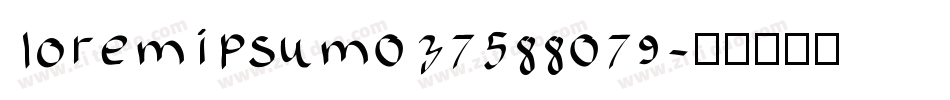 loremipsum037588079字体转换