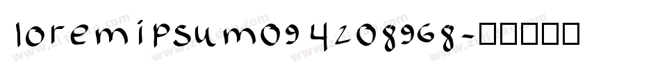 loremipsum094208968字体转换