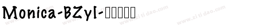 Monica-BZyl字体转换
