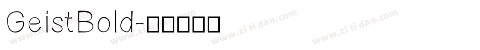 GeistBold字体转换
