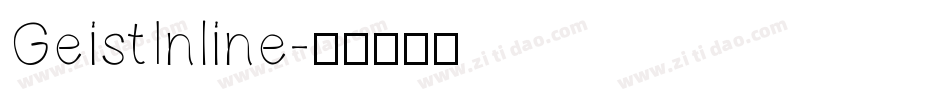 GeistInline字体转换