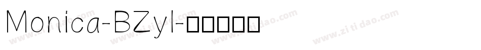 Monica-BZyl字体转换