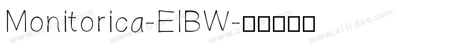 Monitorica-ElBW字体转换