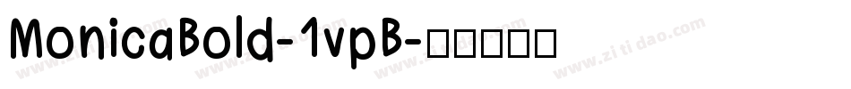 MonicaBold-1vpB字体转换