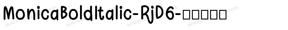 MonicaBoldItalic-RjD6字体转换