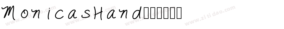 MonicasHand字体转换