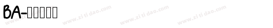 BA字体转换