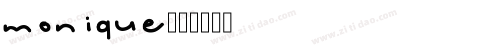 monique字体转换