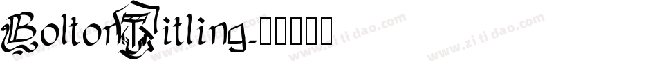 BoltonTitling字体转换
