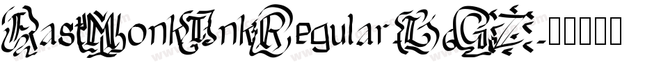 FastMonkInkRegular-L6GZ字体转换