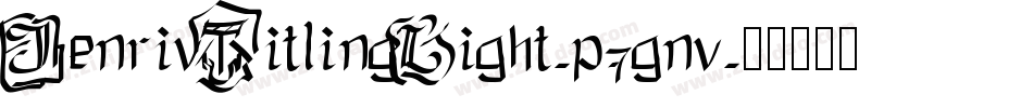 JenrivTitlingLight-p7gnv字体转换